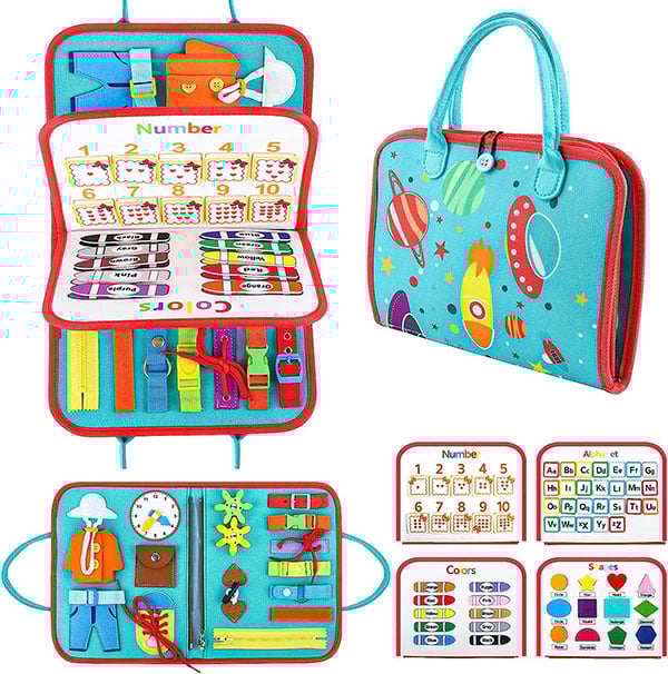 Hjemix | Småbarn Busy Board | Førskole læringsaktiviteter |