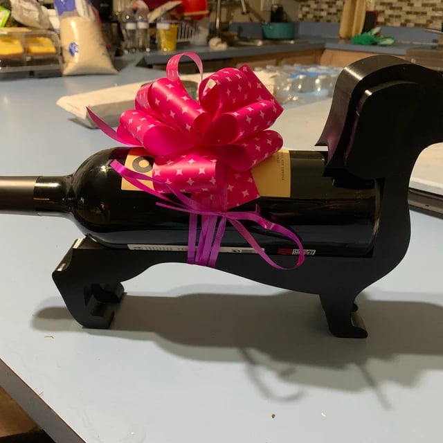 Hjemix | Dachsund Vin Flaskeholder