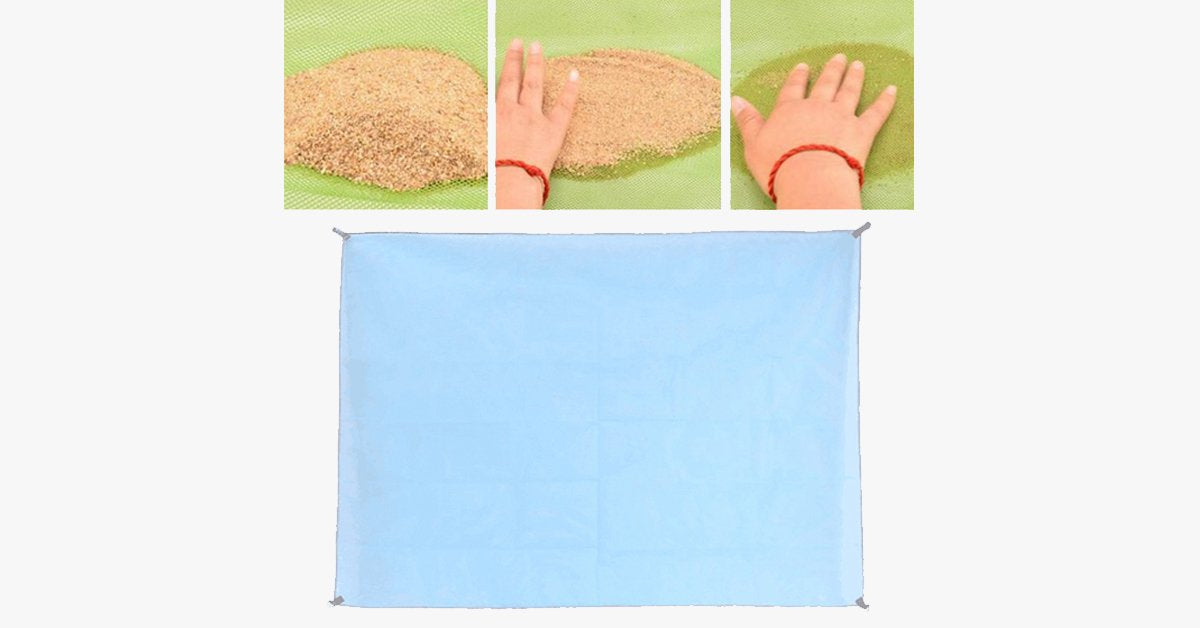 Hjemix | Magisk sandfri matte - Allsidig matte - Holdbar og kompakt - Perfekt følgesvenn for strand, reise, fotturer, camping