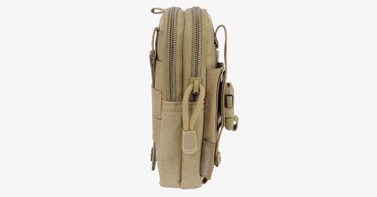 Hjemix | Militær Livveske - Laget av Nylon - Vanntett Design - Glidelås Lukkning - Feste med Belte - Reiseutstyr - Utendørs - tilgjengelig i 3 Farger