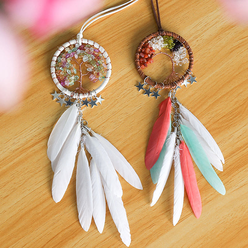 Hjemix | Frendorf Livets Tre Edle Steiner Drømmefanger Hengende Smykker