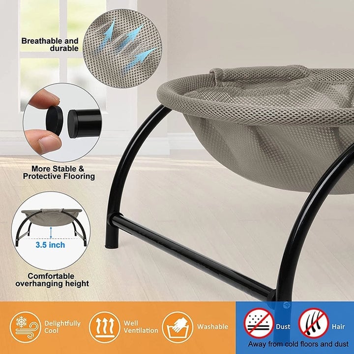 Hjemix | Gulv Katt Hamock-Med Stativ