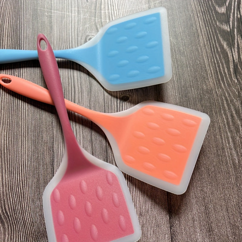 Hjemix | Ekstra Stort Silikon Spatel Sett – Non-stick, Varmebestandig & Ergonomisk for Enkel Løsning av Mat, Perfekt for Matlaging & Baking