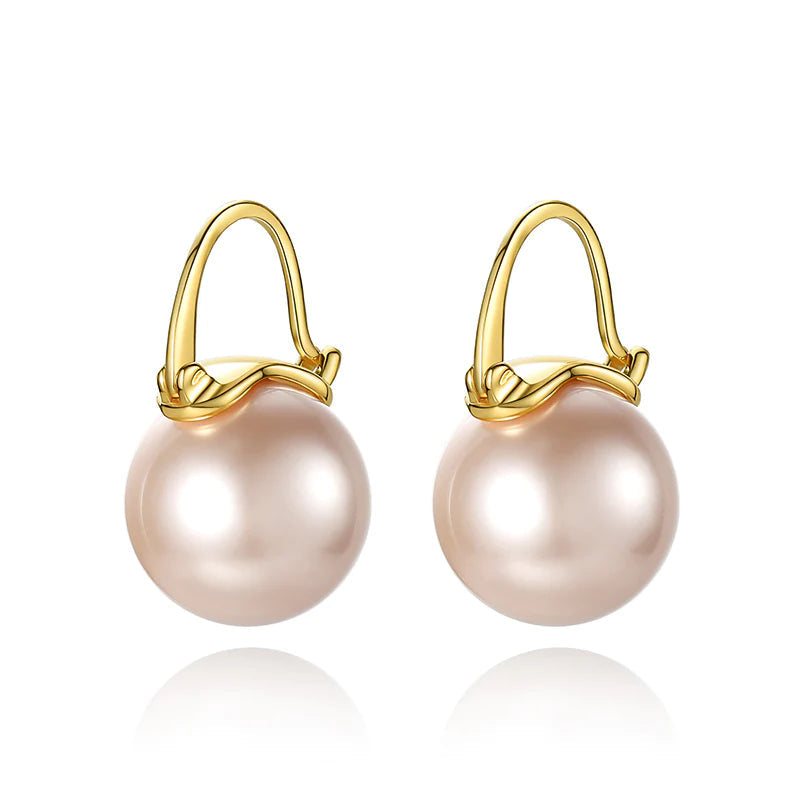 Hjemix | Black Pearl Øredobber Finnes i Hvit Champagne Grå Gull og Svart Perle hengende øredobber