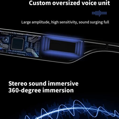 Hjemix | Super Black TechnologySmart Trådløse Hodetelefoner Solbriller