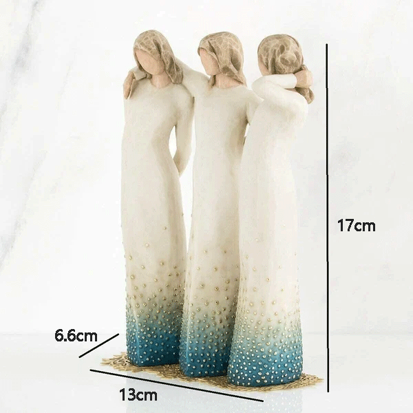 Hjemix | Ved Min Side, Skulpturert Håndmalt Figur