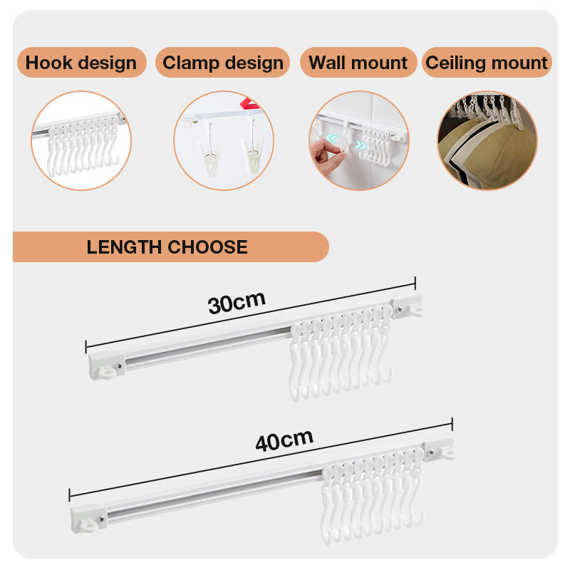 Hjemix | Skinnkroker som kan skyves uten boring