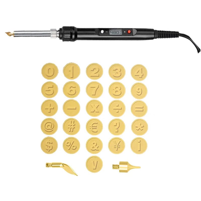 Hjemix | 26 Buchstaver Kobberform —DIY Trebrenning/Laging Set