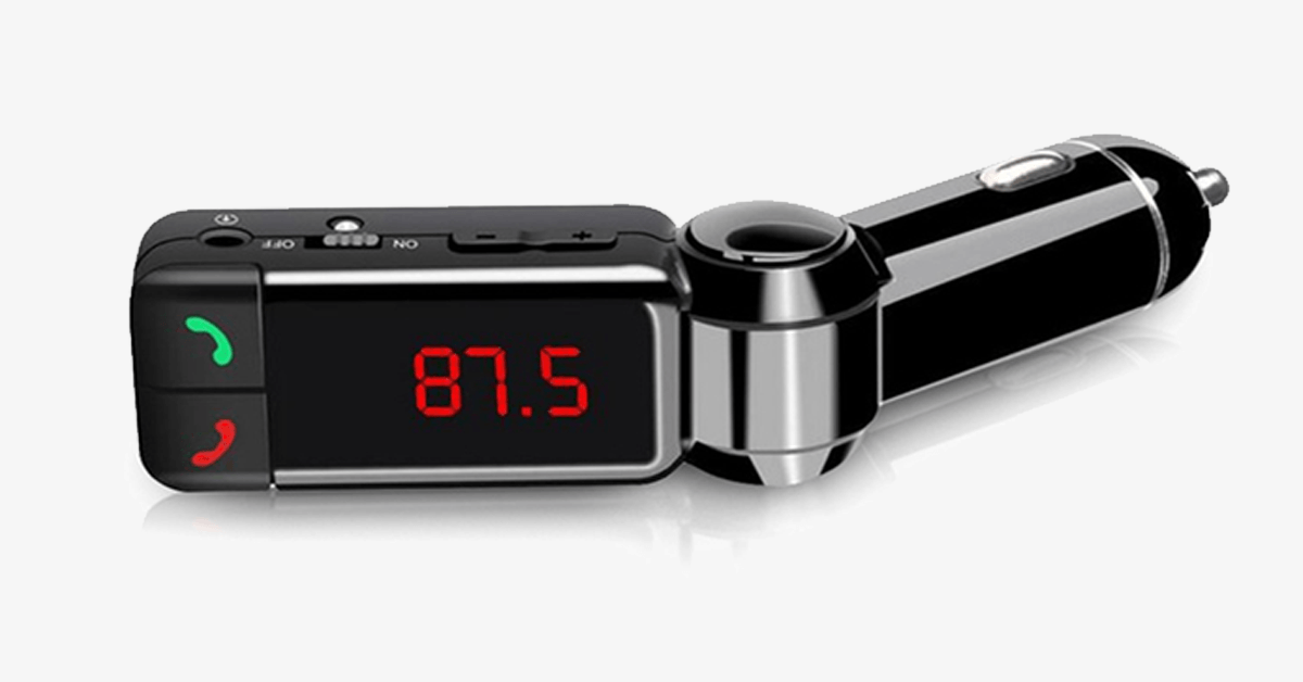 Hjemix | Bluetooth Biladapter - brukt til handsfree-anrop, lytte til musikk og motta hørbare instruksjoner