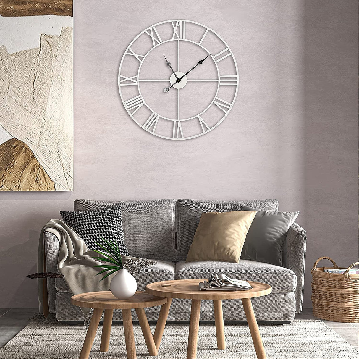 Hjemix | Metal Weiß Oro Uhr