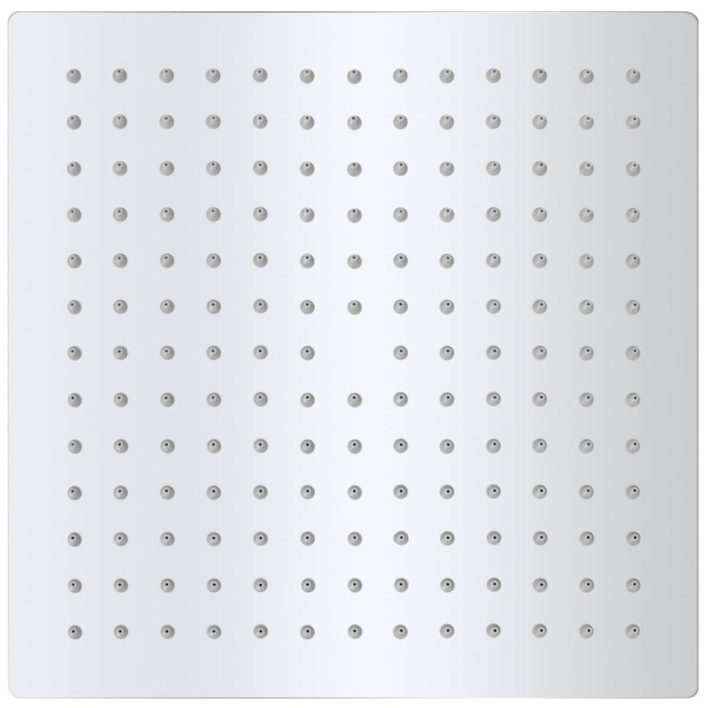Rustfritt stål firkantet regndusjhode - 25x25 cm