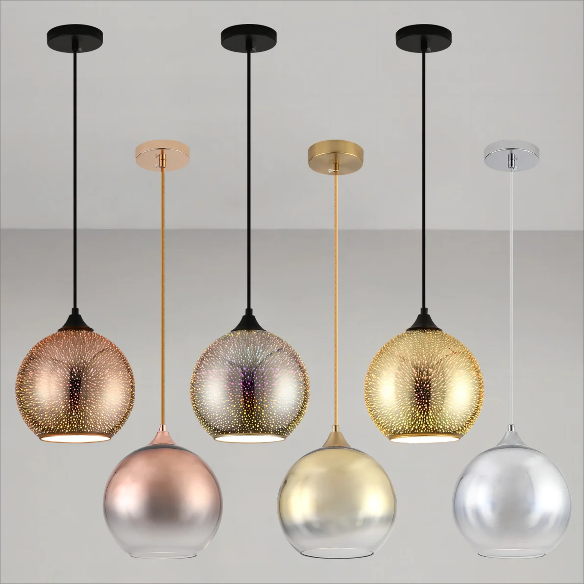 Hjemix | Perforert Glass Taklampe