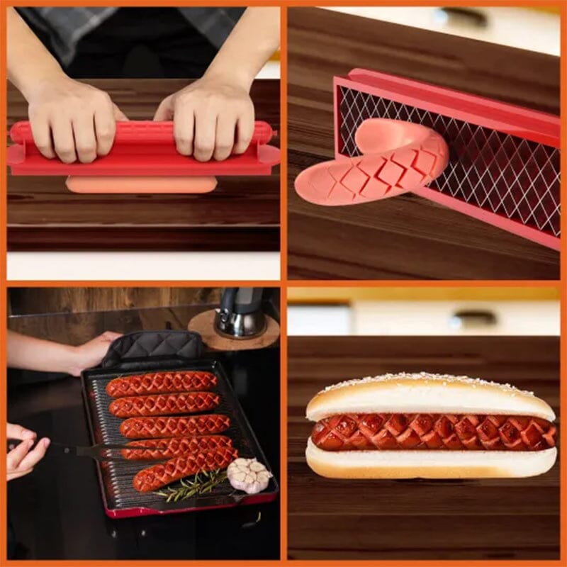 Hjemix | Perfect Criss-Cross Slots Hotdogs Cutter