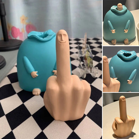Hjemix | Liten Blå Midtfinger Ornament