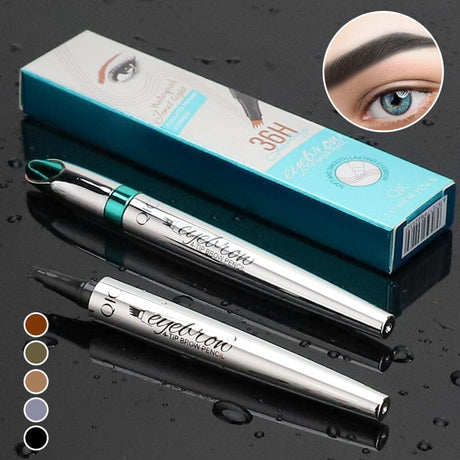 Hjemix | 3D vanntett Microblading brynspenn 4 gaffeltipper tatoveringspenn
