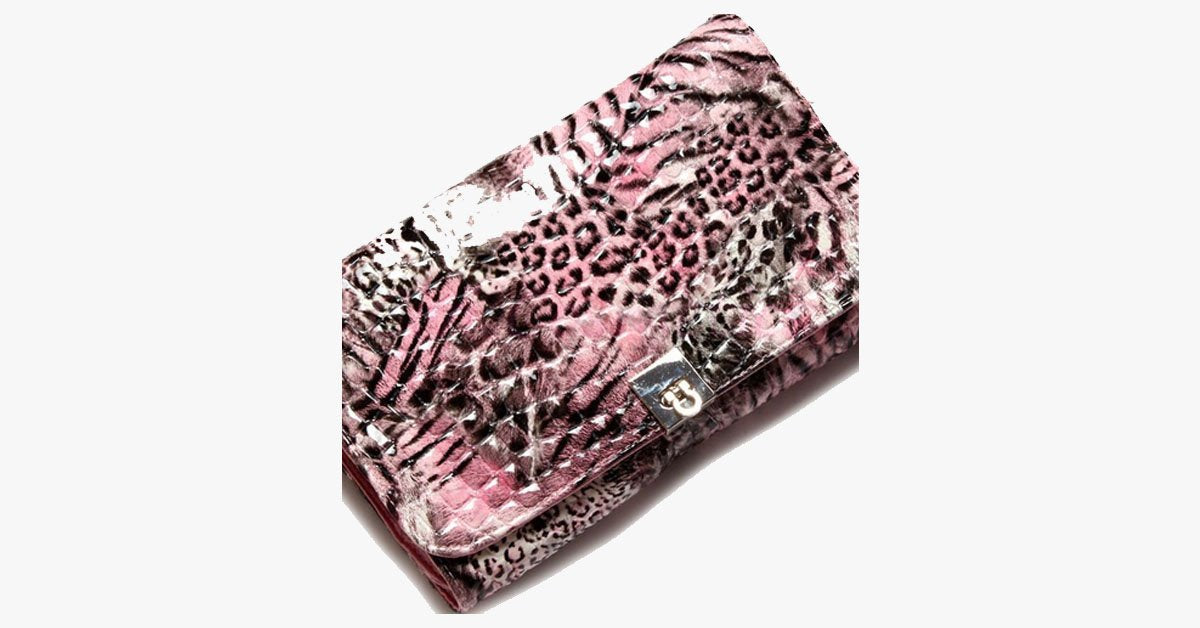 Hjemix | 24-delt Rosa Leopard Penselsett