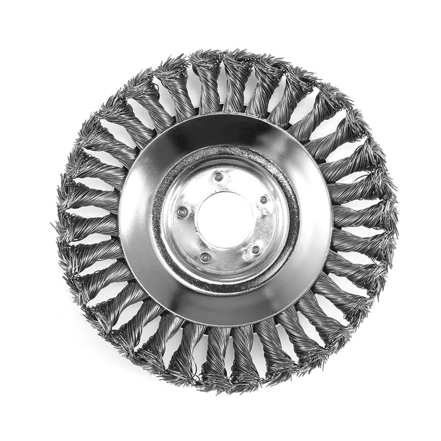 Hjemix | Weed Brush for Trimmer – Robust Wire Brush Made of Steel for Joint Paving Garden Care