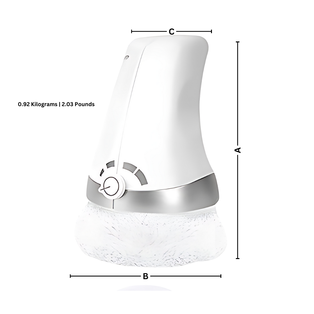 Massasjeapparat mot cellulitt med høyfrekvente vibrasjoner