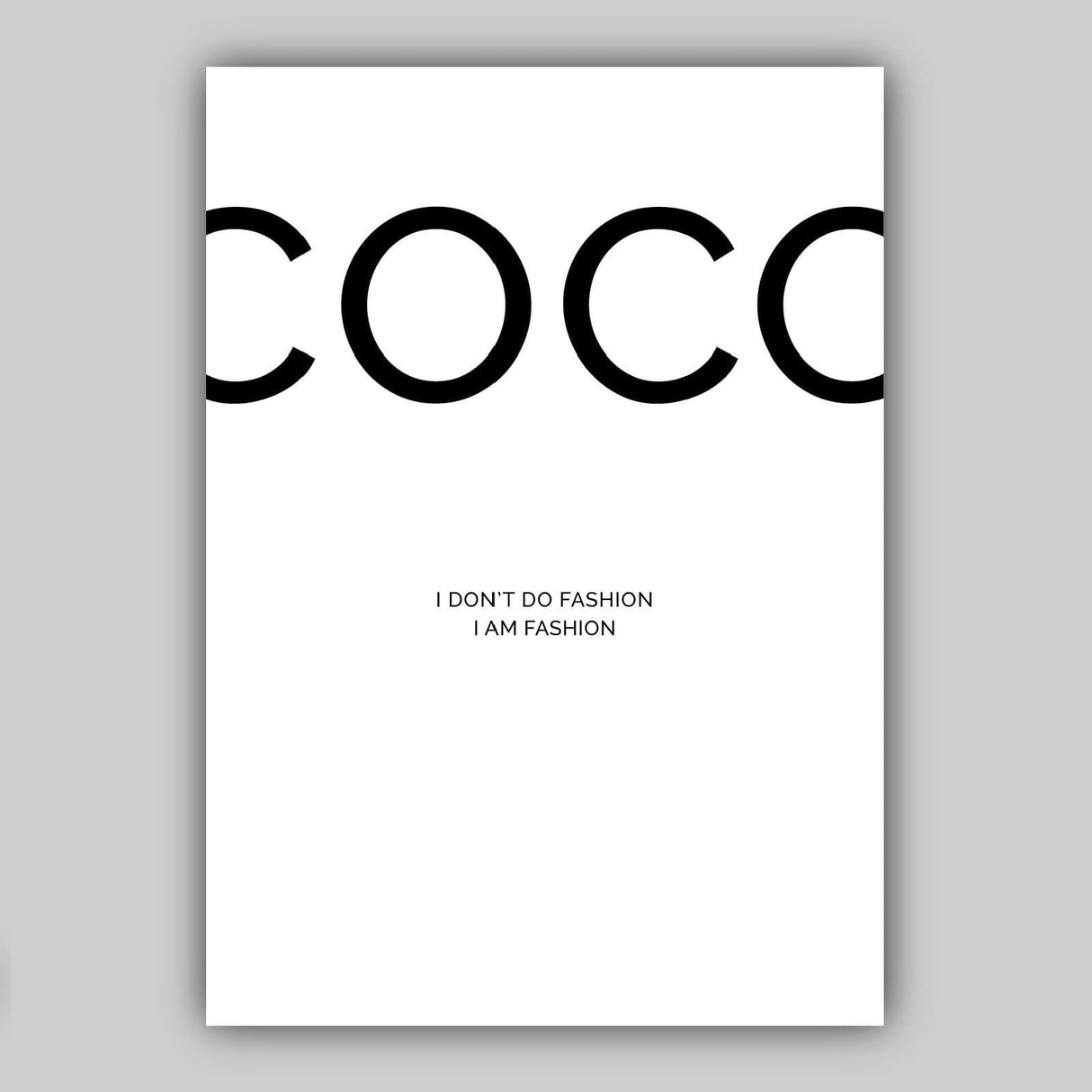 Hjemix | Set of 3 Svart-hvitt Motiver med Mote Sitater Kunsttrykks