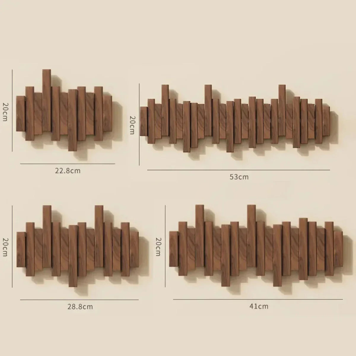 Hjemix | piano veggjakke i tre – Praktisk og elegant for å organisere inngangen din