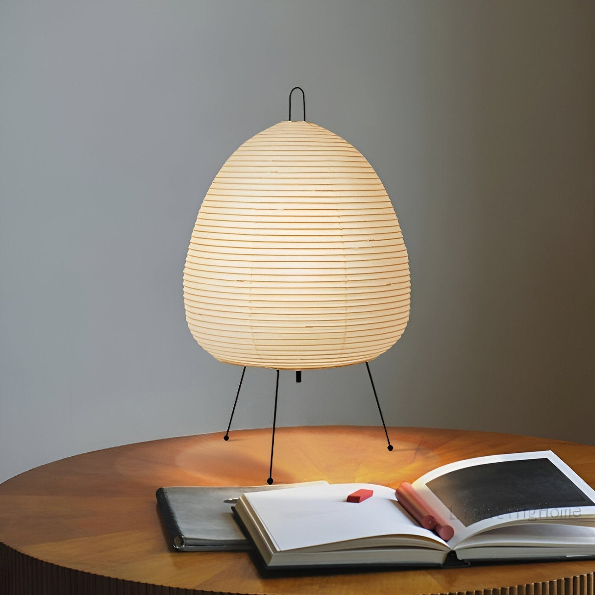 Hjemix | ZenLoom – Luksuriøs bordlampe med japansk Wabi-Sabi design for mykt lys