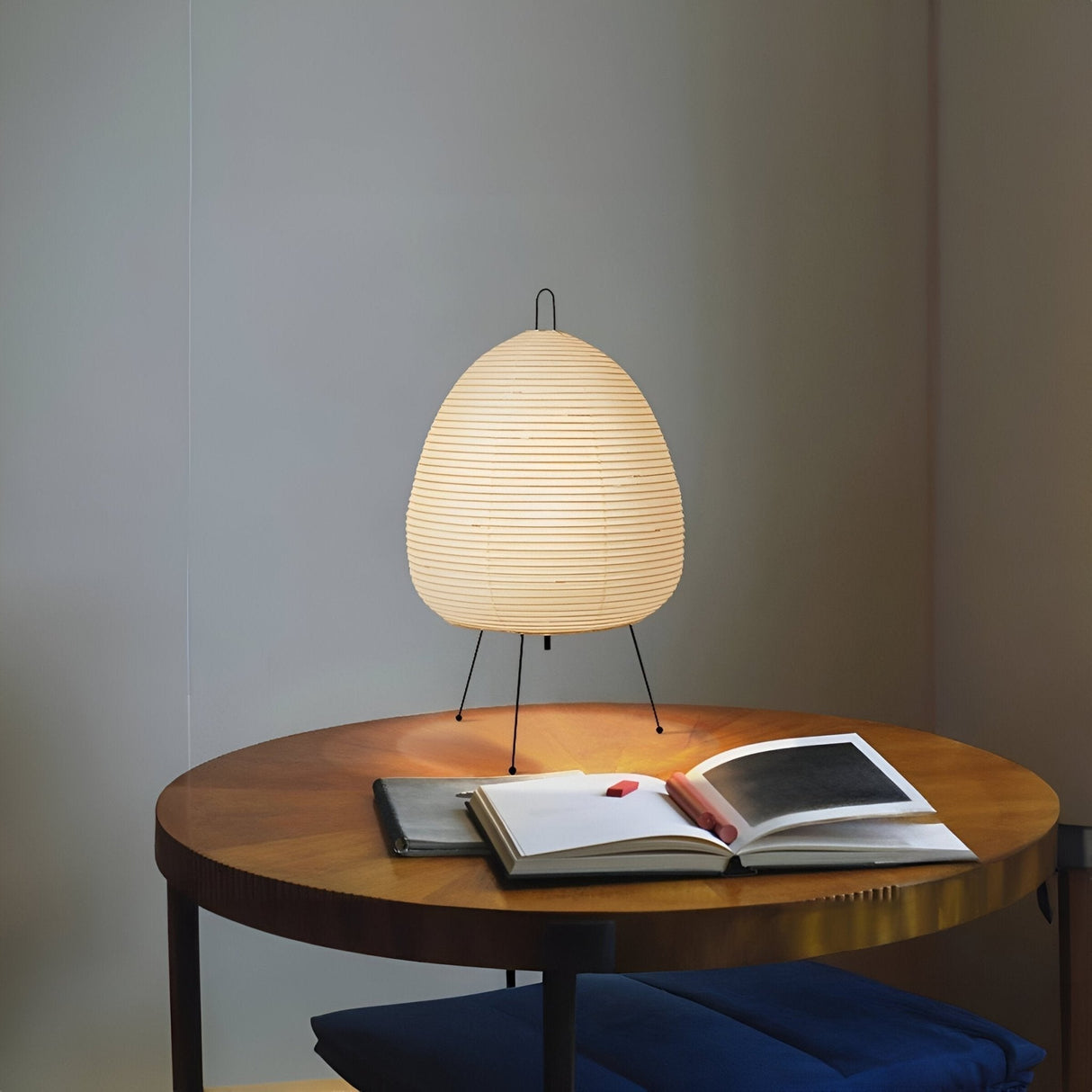 Hjemix | ZenLoom – Luksuriøs bordlampe med japansk Wabi-Sabi design for mykt lys