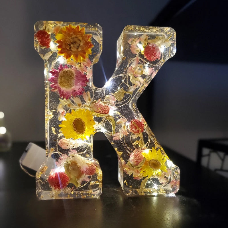 Hjemix | Blomster Harpikslampe