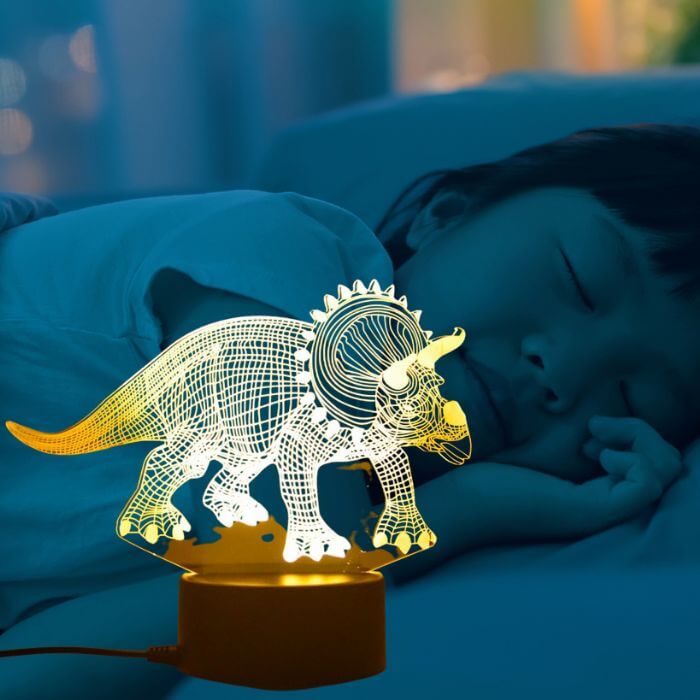 Hjemix | Dinosaur lampe - TriceratopsLamp™