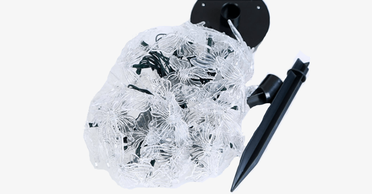 Hjemix | 40-LED Festfeiring Aksjebutterfly Lyskilder - Batteridrevet - Perfekt for Fester!