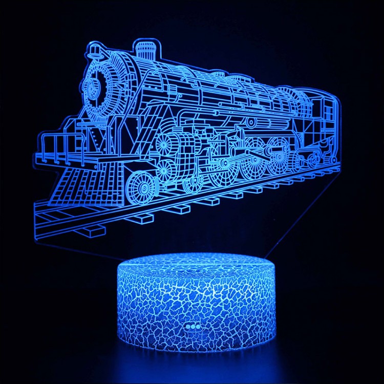 Hjemix | 3D Lampe Lokomotiv Vintage