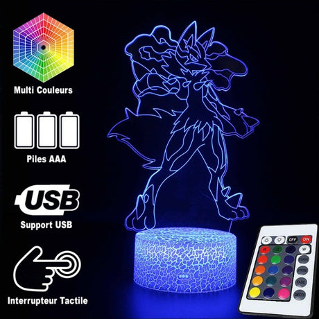 Hjemix | 3D Lampe Pokémon Lucario