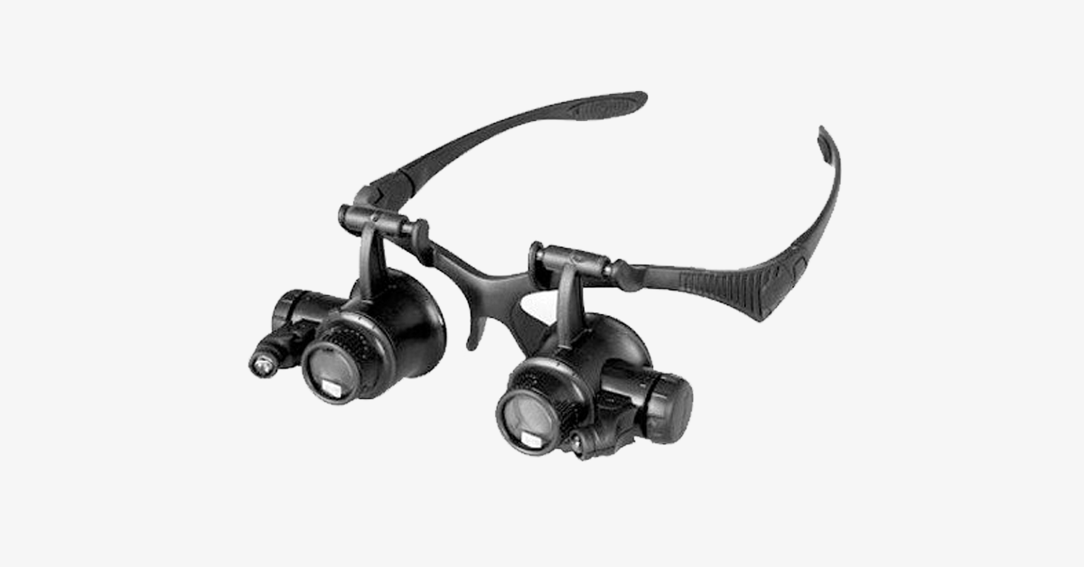 Hjemix | Forstørrelsesglass med LED-lamper, hender fri & lysinnstillinger