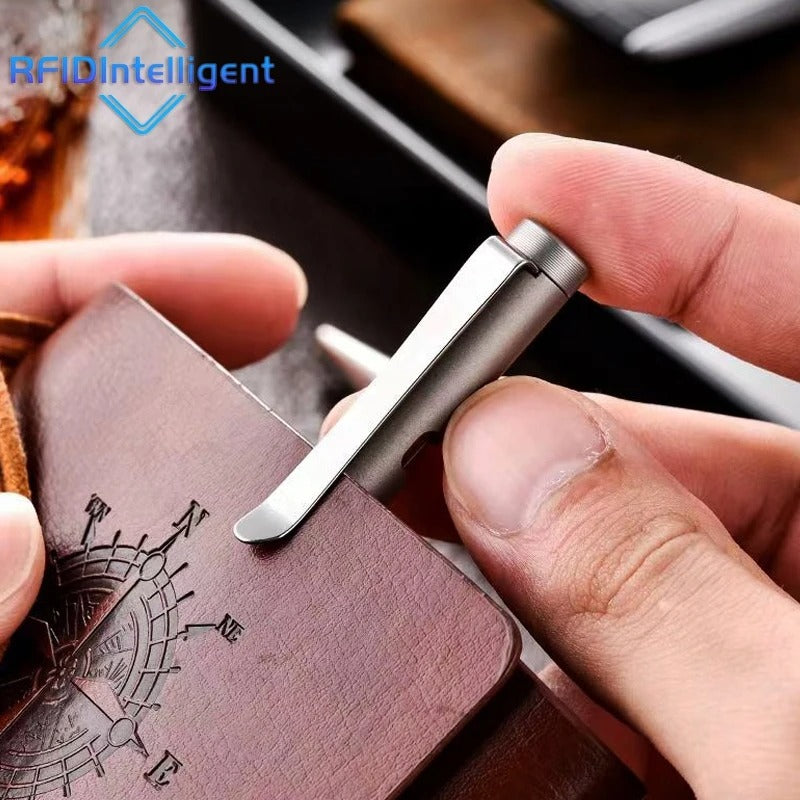 Hjemix | Titanium Bolt Action Penn – Holdbar Metall Mekanisk Skrivepenn