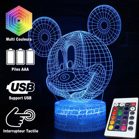 Hjemix | 3D Lampe hode av Mickey