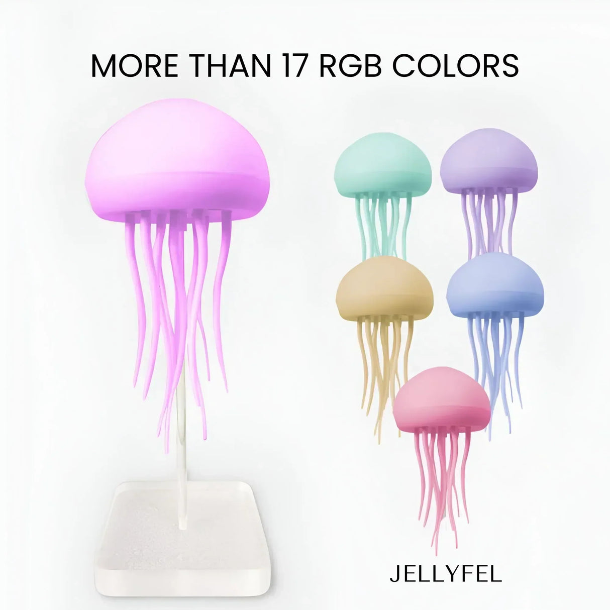 Hjemix | Original JellyBeat | Smart Fargerik LED Dansende Manet Lampe