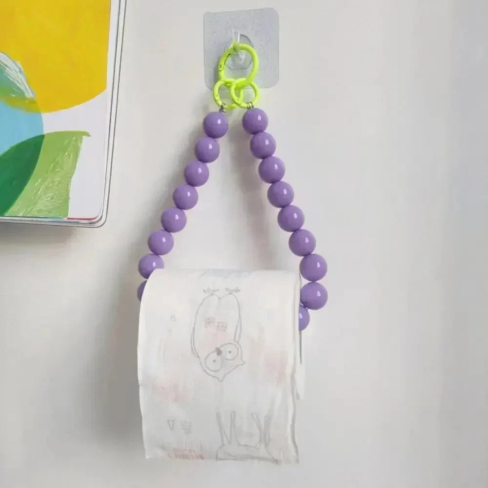 Hjemix | Innovativ hengende toalettpapirholder med perler