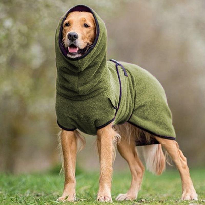 Hjemix | CozyPaws - Fleece-Hundjakke med Hette for Varme og Komfort