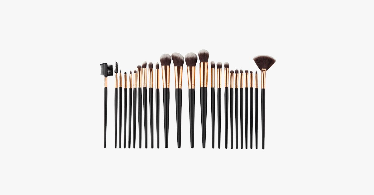 Hjemix | 24-delt Pro Black Brush Set