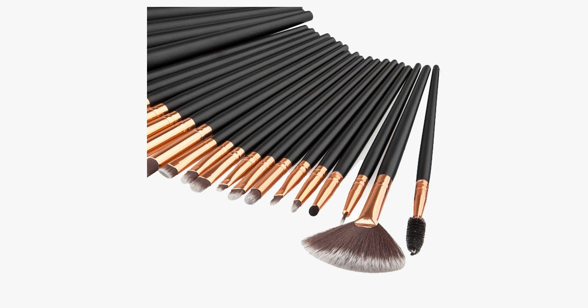 Hjemix | 24-delt Pro Black Brush Set