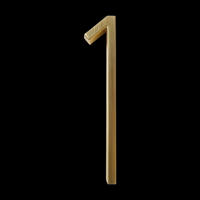 Hjemix | Gold Modern House Numbers