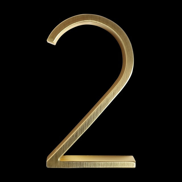 Hjemix | Gold Modern House Numbers