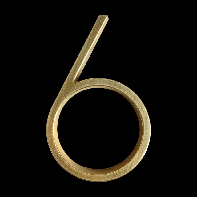Hjemix | Gold Modern House Numbers