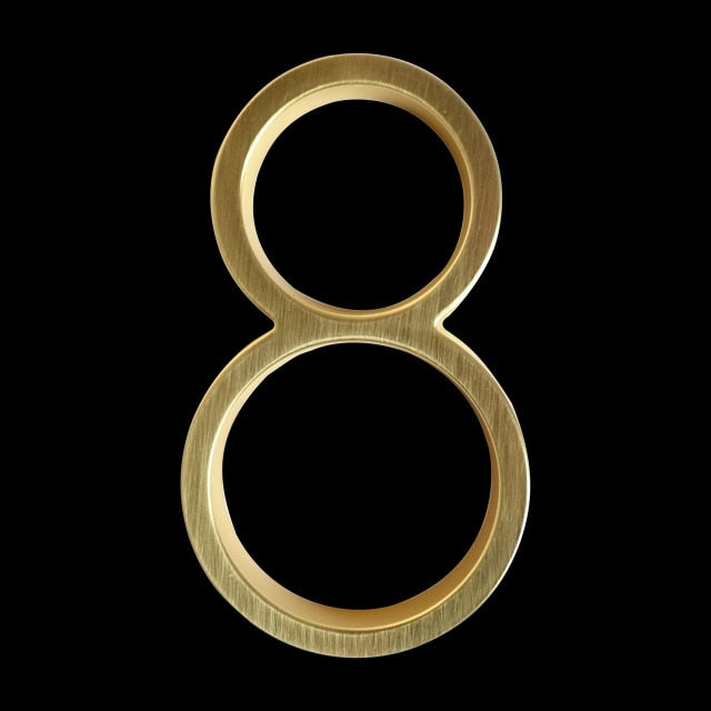 Hjemix | Gold Modern House Numbers