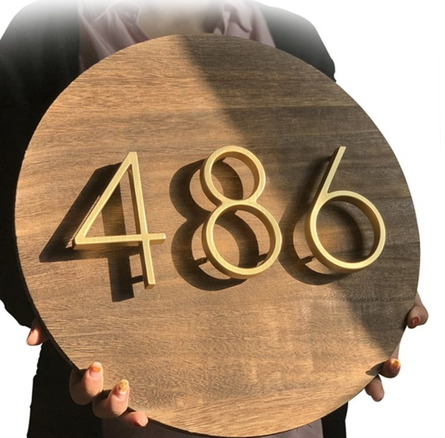 Hjemix | Gold Modern House Numbers