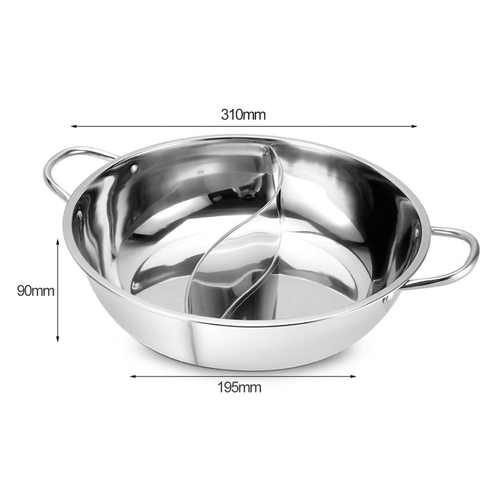 Hjemix | Hot Pot Twin Split Rustfritt Stål Panne