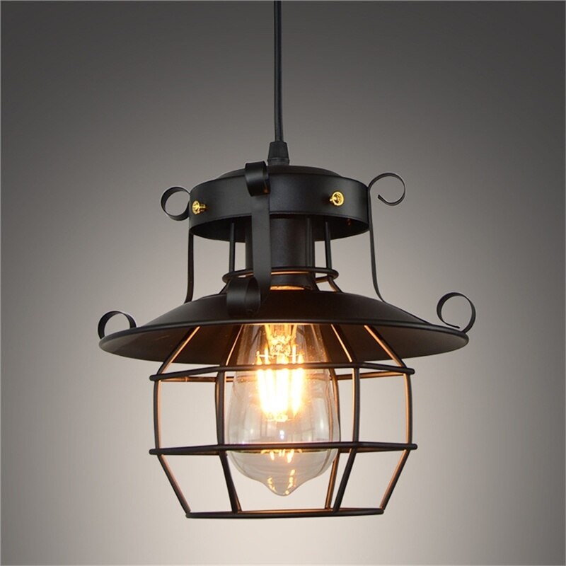Hjemix | Retro antikk industriell taklampe