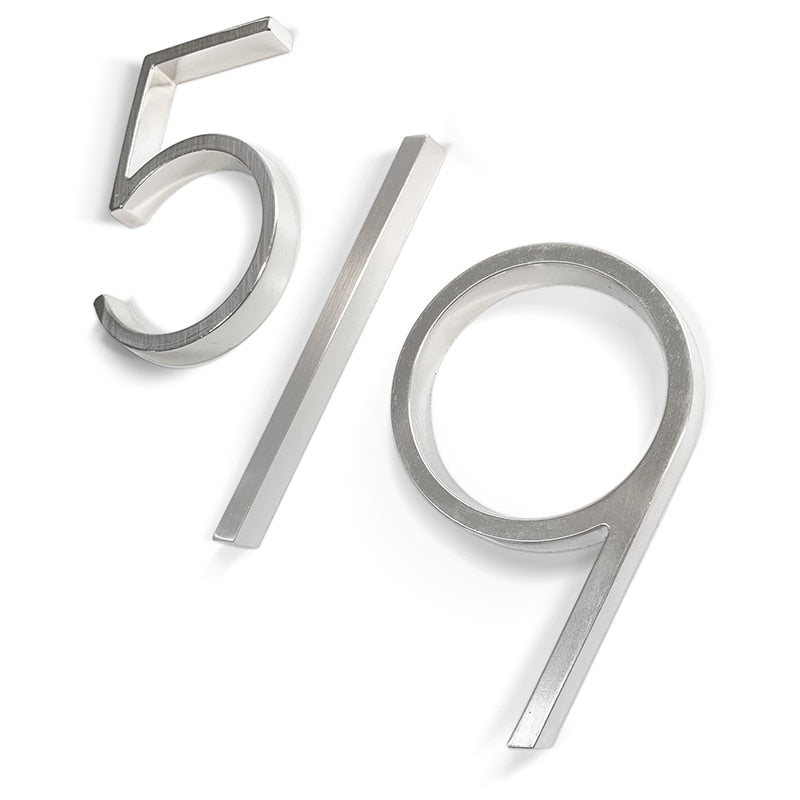 Hjemix | Sølv moderne husnumre