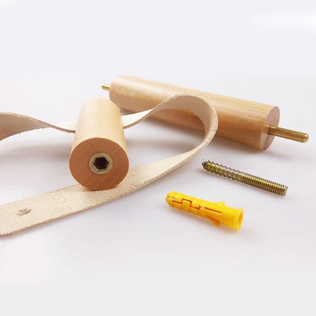 Hjemix | Høy-kvalitets Toalettpapirholder | Eik & Fusk Lær | Minimalistisk Bad Design