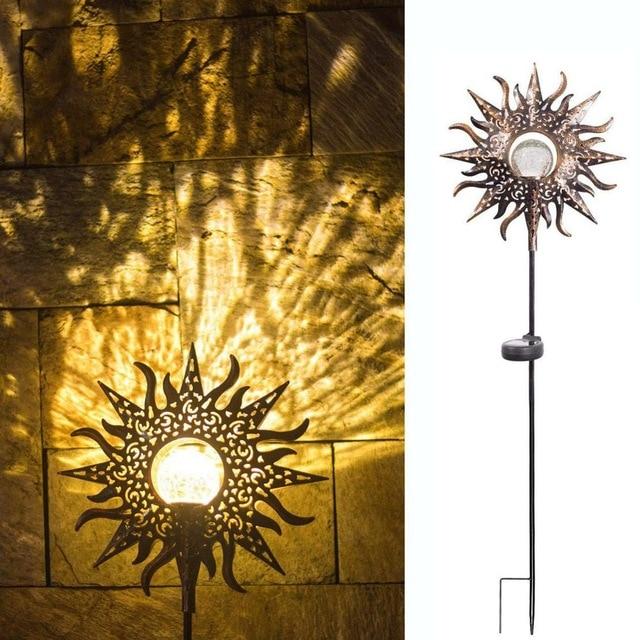 Hjemix | IgnisLuxe LED Hagebelysning med Kunstig Flammeutseende | Solcelledrevet | Stemningsfull Utendørsbelysning | Dekor for Hage og Terrasse