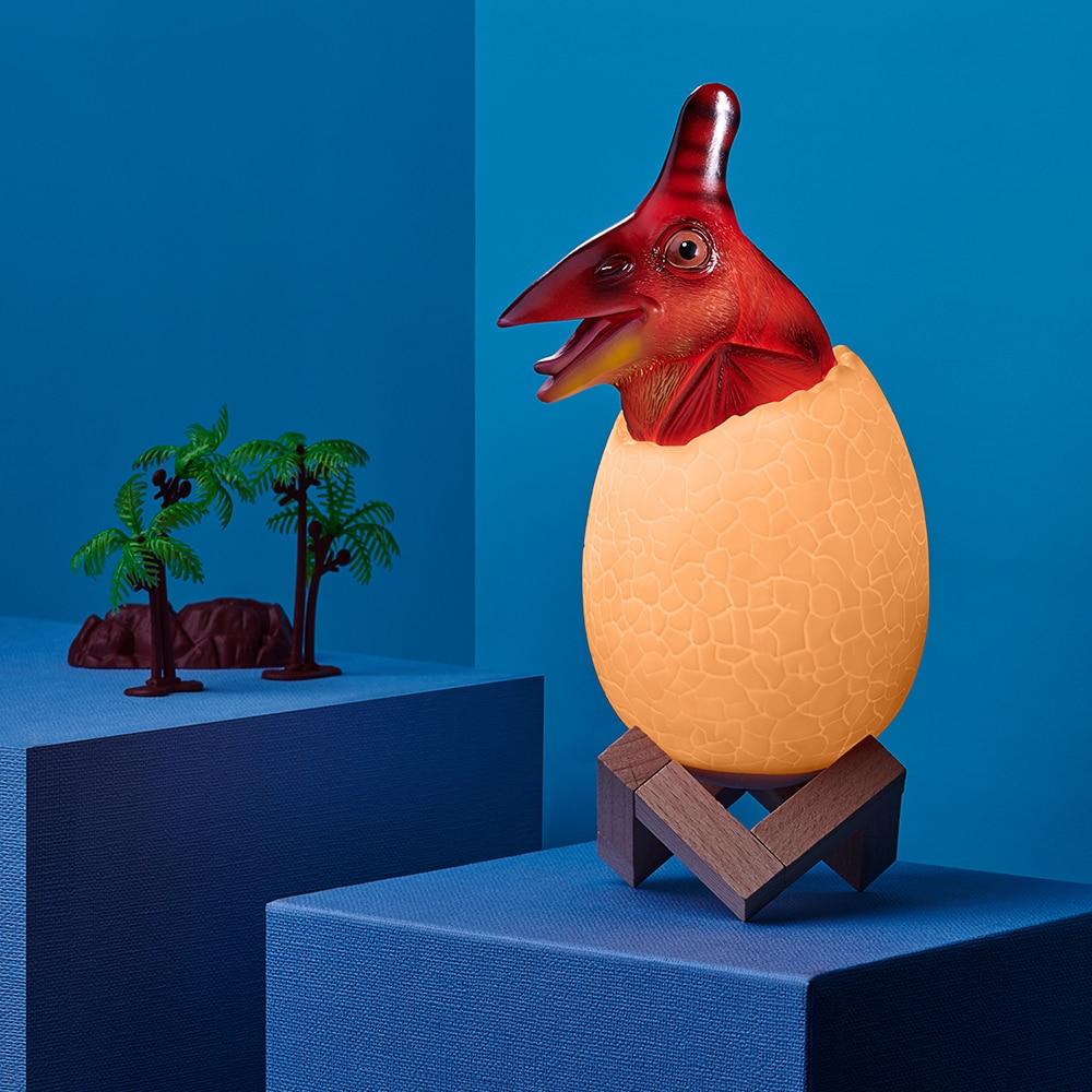 Hjemix | Dinosaur Egg LED Farge Endrende Lampe